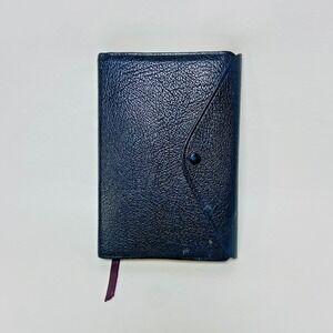 Vintage‎ Holman NAS Bible Black Top Grain Cowhide Snap Closure 1975 Concordance